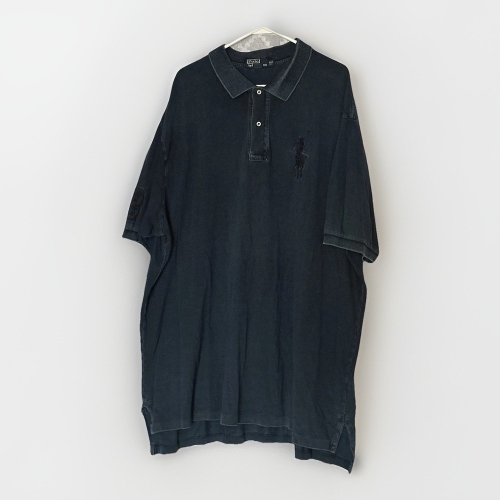 Polo Ralph Lauren Big Pony Polo Shirt‎ Mens 4XLT Tall Oversized Classic Navy